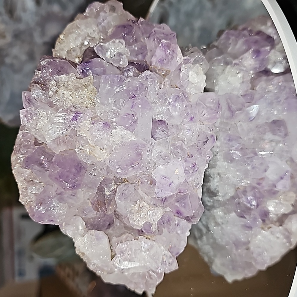 Amethyst Cluster purple-pink 5.5 inches and 2.25 pounds